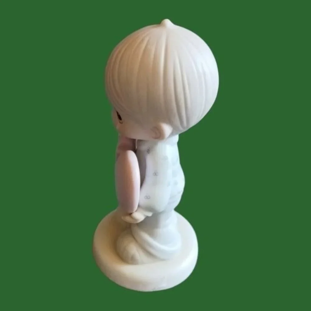 Precious moments figurine aboy holder broken heart